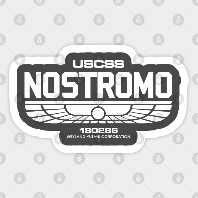 WeyLand -Yutani Nostromo white logo Sticker by obstinator